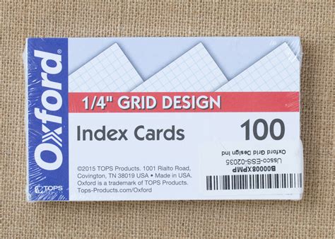 index card 1/4